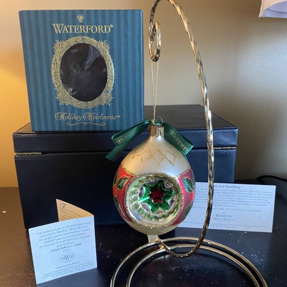 Waterford Holiday Heirlooms Ashling Reflector Teardrop Ornament - Picture 1 of 13